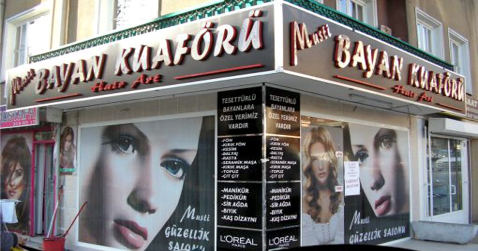 kuaför reklam tabelası