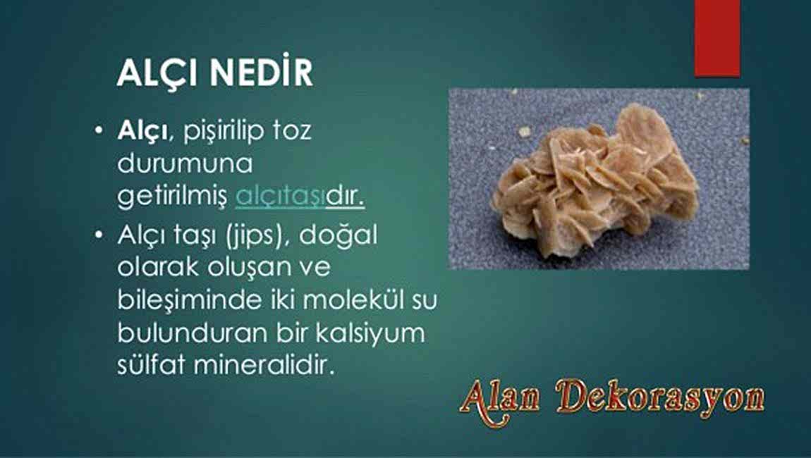 alçının tanımı