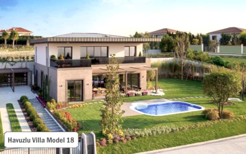Havuzlu villa projeleri ve modelleri 18