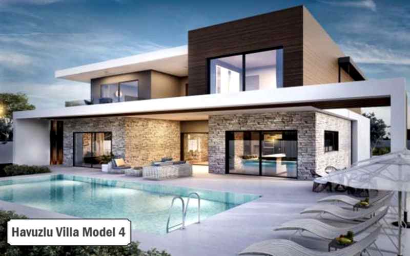 Havuzlu villa projeleri ve modelleri 4