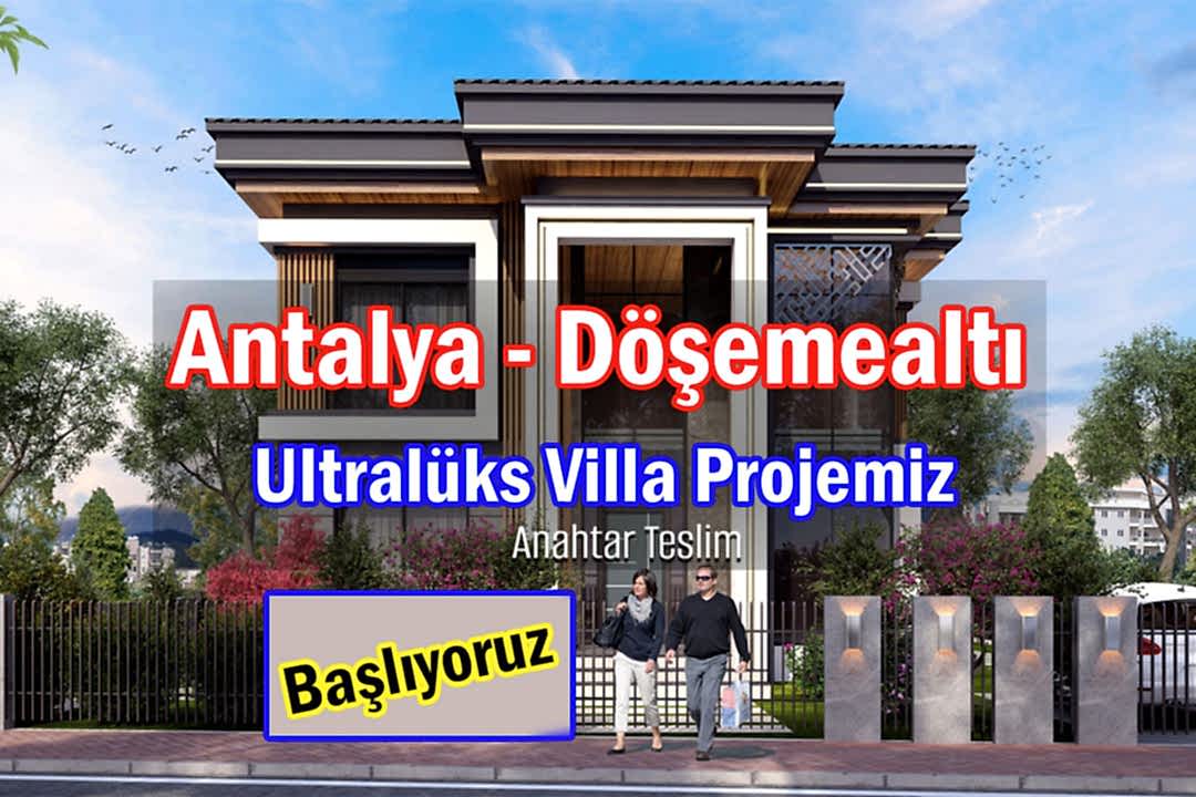 Antalya'da Ultralüks Villa İnşaat Projemiz